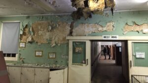 Inside Building 497 in 2018